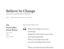 Tablet Screenshot of believeinchange.net